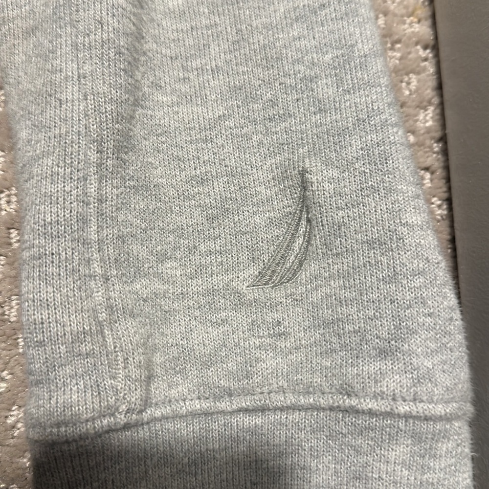 Nautica Gray and Blue Hoodie - Picture 2 of 6